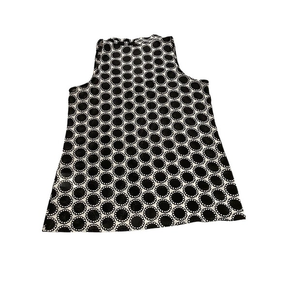 Banana Republic V-Neck Black White Dots Sheer‎ Blouse Medium - Picture 2 of 8